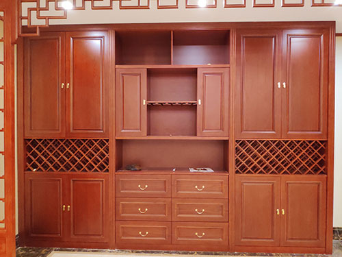 丰县中式家居装修之中式酒柜装修效果图