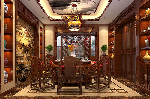 丰县温馨雅致的古典中式家庭装修设计效果图